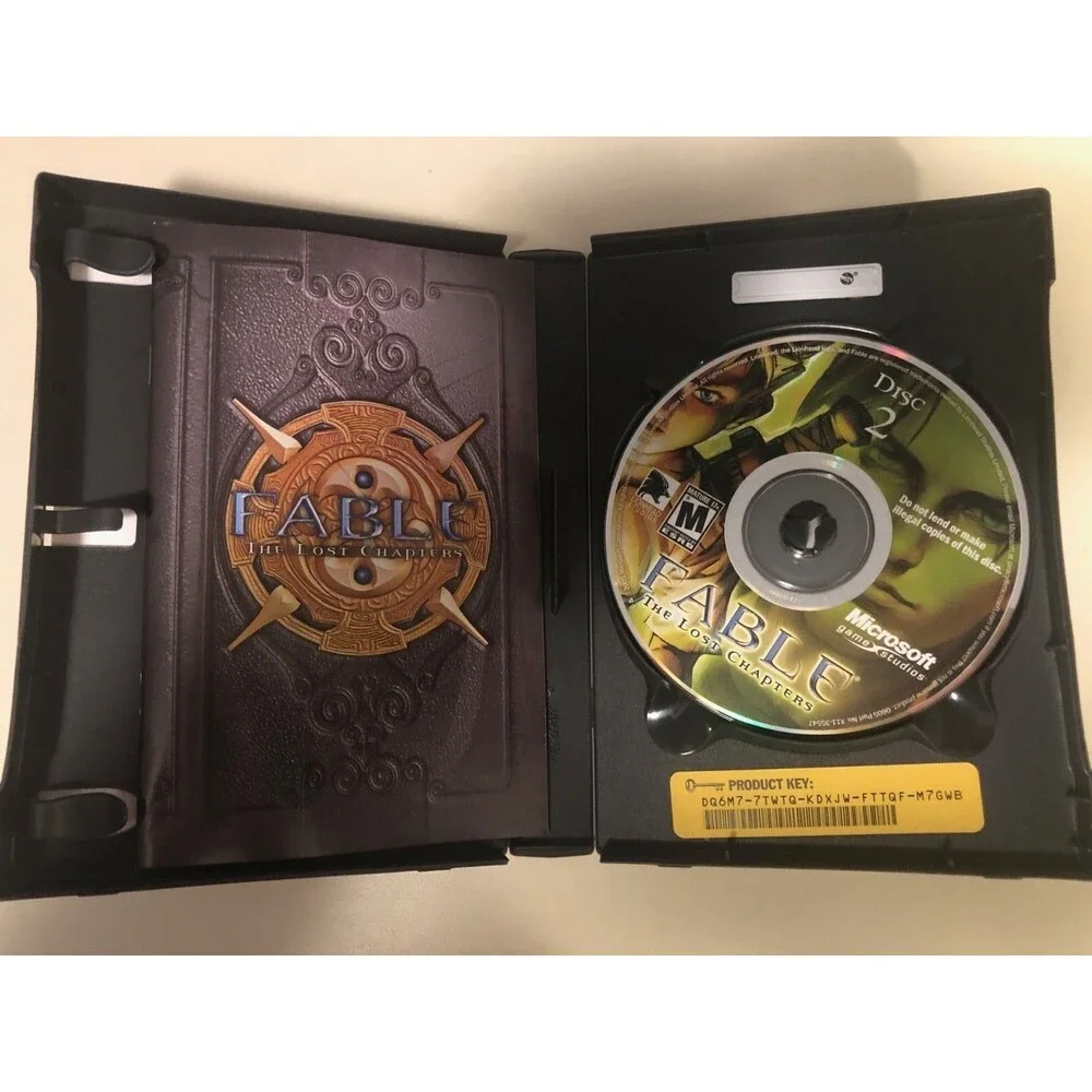 Fable The Lost Chapters PC CD-Rom Game 2005 Missing Disc 1